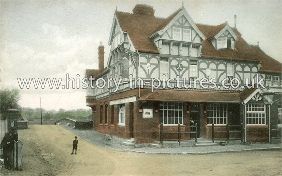 The White Hart Public House, Abridge, Essex. 1908